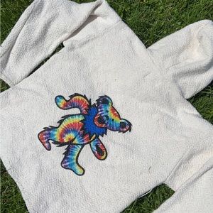 ‘Grateful Dead’ Dancing Bear Rag Hoodie
